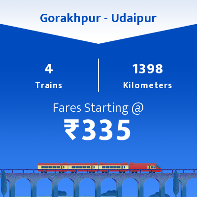 Gorakhpur To Udaipur Trains